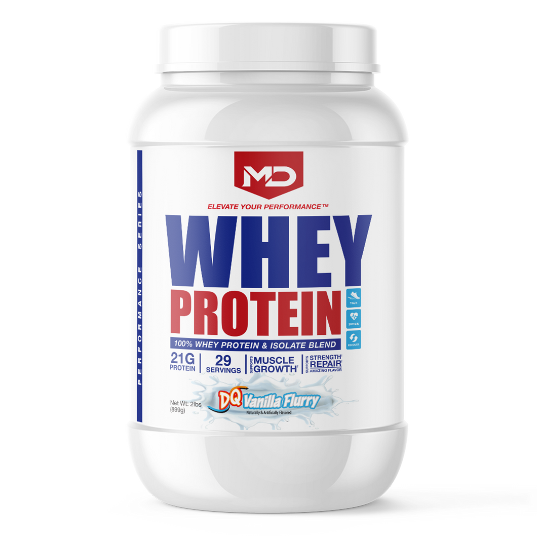 MD Whey 100% Whey Protein & Isolate Blend