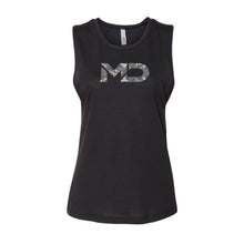 Load image into Gallery viewer, MD Ladies Camo Next Level Muscle Tee
